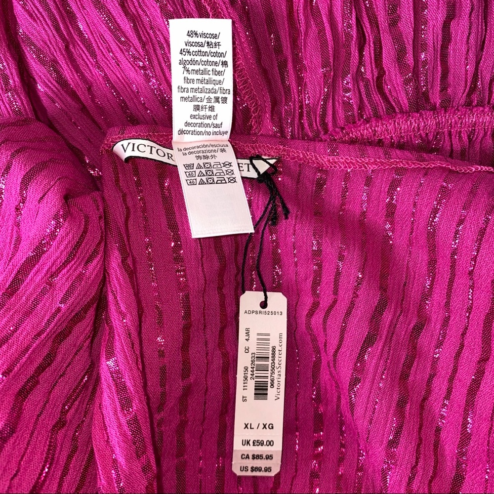 Victoria’s Secret Shine Pink Stripe Romper - Picture 6 of 6